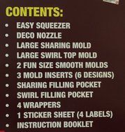 Chocolate Bar Maker Kit with Light Chocolate and White Candy Melts Bundle of 3 Items N4