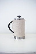 French Press Coffee Cover (12-cup, Grey Velvet) N9
