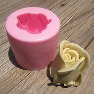 Bluelover 3D Rosebud Silicone Baking Mold Chocolate Fondant Decorating Mould N4
