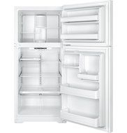 GE GTE18ETHWW 18.2 Cu. Ft. White Top Freezer Refrigerator - Energy Star N3