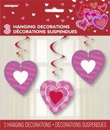 26" Hanging I Heart Valentine Decorations, 3ct