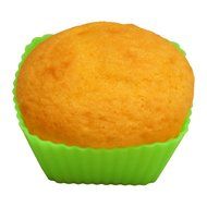 12 Green Silicone Baking Cups For Baking Cupcakes, Muffins, Mini Cakes Set by Dalysfort Stores Easy To Clean N4
