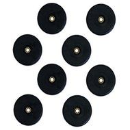 New Set of 8 Black Rubber Large Speaker DJ PA Cabinet Feet F615 N2