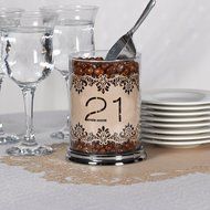 Hortense B. Hewitt 30869 Laser Cut Table Number Wraps, Numbers 1 to 10, Black N16