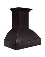 Z Line 369AW-36 1200 CFM Wooden Wall Mount Range Hood, 36", Antigua/Walnut N2