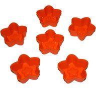 Star Molds 6 Pcs. - Silicone Mold, Star Shape Silicone Cupcake Mold N5