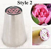 6PCS Russian Tulip Stainless Steel Icing Piping Nozzles Tips Russia Nozzl DIY Stainless Pastry Tips by Kissmytwins N3