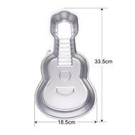 Ckeyin &reg; Aluminum Alloy Guitar Shape Musical Instruments Cake Pan Fondant Birthday Cake Mold Mould Baking Decorating... N6