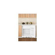 Summit CT66JBIIF: Built-in undercounter refrigerator-freezer with cycle defrost, white exterior, and convertible...