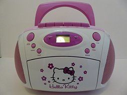 KT2028B SANRIO Hello Kitty Compact Disc and Cassete Player/recorder with AM, FM &amp; FM/stereo N3