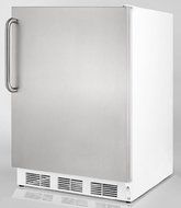 Summit AccuCold AL750SSTB 24&quot; 5.5 Cu. Ft. Freestanding All-Refrigerator with Automatic Defrost Adjustable Shelves...