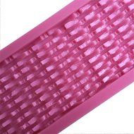 FLY Dense Weave Veins Fondant Silicone Lace Mold Cake Decorating Baking Mould,Pink N7
