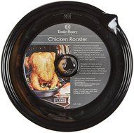 Emile Henry Made In France Flame BBQ Chicken Roaster, 10 x 2", Charcoal N2