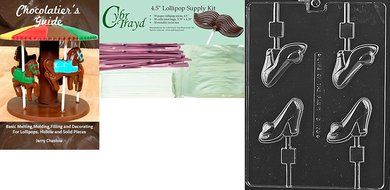 Cybrtrayd D108 High Heel Shoe Lolly Chocolate Candy Mold with Exclusive Cybrtrayd Copyrighted Chocolate Molding...