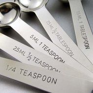 SIO Set of 5 Stainless Steel Measuring Spoons Accurate Spoons Coffee Spoon Scale Seasoning Spoon Baking Tool N6