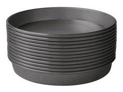 Lloyd Pans Deep Dish Pizza Pan, Pre-Seasoned PSTK, Anodized Aluminum, 10 inch by 1.5 inch Nesting Pan Case of 12