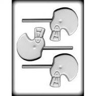 3 Pack- Football Helmet Sucker Hard Candy Mold