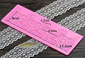 Anyana Love Heart Lace Silicone Fondant Mold Cake Decorating Pastry Gum Pastry Tool Kitchen Tool Sugar Paste Baking...