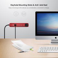 Poweradd 5-Outlet Surge Protector Power Strip 6ft Cord with Dual Smart USB Ports for TV, Laptop, Computer, Hair... N12