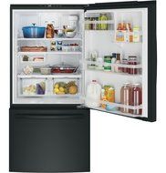 GE Black Bottom Freezer Refrigerator N2