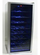 32-Bottle Wine Cooler Refrigerator Cellar Electronic Adjustable N2