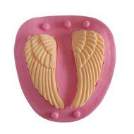 Wocuz W0712 Silicone Pair of 3D Wings Shape Fondant Mold Candy Making Mould for Cake Embossing Decoration