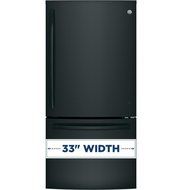 GE Black Bottom Freezer Refrigerator N3