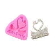 HT BAKEWARE | Flower Love Swan Silicone Mold N6