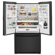 Whirlpool Model # WRF540CWBB 20.0 cu. ft. French Door Refrigerator in Black, Counter Depth N4