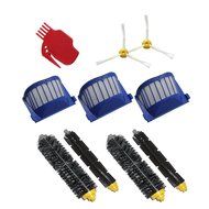 Hongfa Irobot Roomba Brush and Filter Kit 3-armed Sidebrush, Flexible Beater Brush, Bristle Brush, Roomba Aerovac...