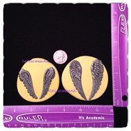 2 Sets of Angel Wings Feathers Fondant Mold Chocolate Candy Gumpaste Isomalt Soap Resin Clay