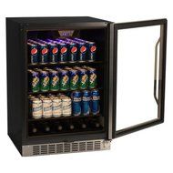 EdgeStar 148 Can Stainless Steel Beverage Cooler N3