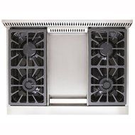 Kucht KRG3609U 36" Professional-Class Natural Gas Range with 5.2 cu. ft. Convection Oven, 4 Top Burners, Griddle... N2