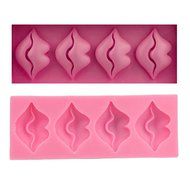 Baidecor Sexy Lips Shape Silicone Chocolate Molds Candy Mold Set Of 3 N2