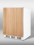 Summit CT66JBIIFADA: ADA compliant built-in refrigerator-freezer with white cabinet and customizable door that... N2