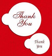 Designer Stencils C735 Thank You Cookie and Cupcake Stencil Set, Beige/Semi-Transparent