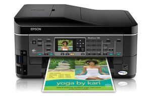 Epson WorkForce 545 Wireless All-in-One Color Inkjet Printer, Copier, Scanner, Fax, iOS/Tablet/Smartphone/AirPrint...