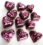 Monique Polycarbonate Chocolate Candy Molds 21 Piece Lovely Valentine Heart. Non-stick - Easy to Unmold - Easy...