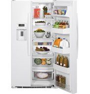 GE GSS25GGHWW 25.4 Cu. Ft. White Side-By-Side Refrigerator N2