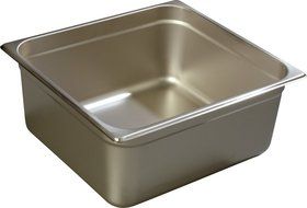 Carlisle 608236 DuraPan Heavy 22-Gauge 18-8 Stainless Steel Ninth-Size Food Pan, 16.2 qt. Capacity, 13-7/8 x 12...