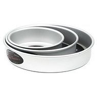 Cake Pan Set of 3, Round 2 Inches (6&quot;, 8&quot;, 10&quot;) by Fat Daddio&#039;s