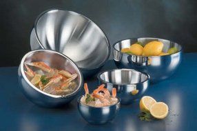 American Metalcraft AB12 Bowls, 9.875" Length x 9.875" Width, Silver N2