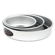 Cake Pan Set of 3, Round 2 Inches (6&quot;, 8&quot;, 10&quot;) by Fat Daddio&#039;s N2