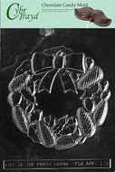 Cybrtrayd C131 Wreath Life of the Party Chocolate Candy Mold with Exclusive Cybrtrayd Copyrighted Chocolate Molding...