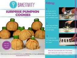 Baketivity Surprise Pumpkin Cookies - Baking Kit N2