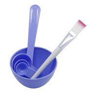 MEXUD-New 4 in 1 Makeup Beauty DIY Facial Face Mask Bowl Brush Spoon Stick Tool Set (Hot pink) N15