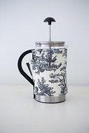 French Press Coffee Cover (12-cup, Grey Velvet) N14