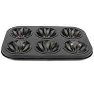 Ezeso 6-Cup Mini Diamond Print Cake Fluted Bundt Pan Mold