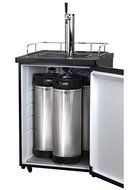 Kegco Homebrew Kegerator Triple Faucet Ball Lock Keg Dispenser Black N10