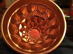 Enormous Copper Jello Cake Mold - OVER a HALF GALLON - a MOUNTAIN OF QUIVERY GOODNESS !